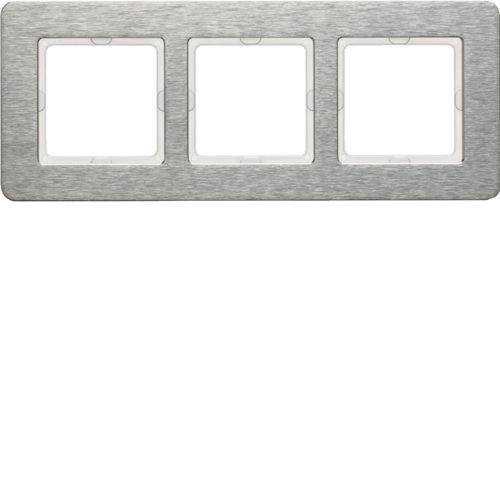 Berker 10236083 Rahmen 3fach waagerecht, Q.7, Edelstahl, Metall gebürstet Mesch Shop Berker 10236083 Rahmen 3fach waagerecht, Q.7, Edelstahl, Metall gebürstet Mesch Shop